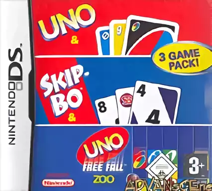 jeu Uno - Skip-Bo - Uno Free Fall (3 Game Pack)